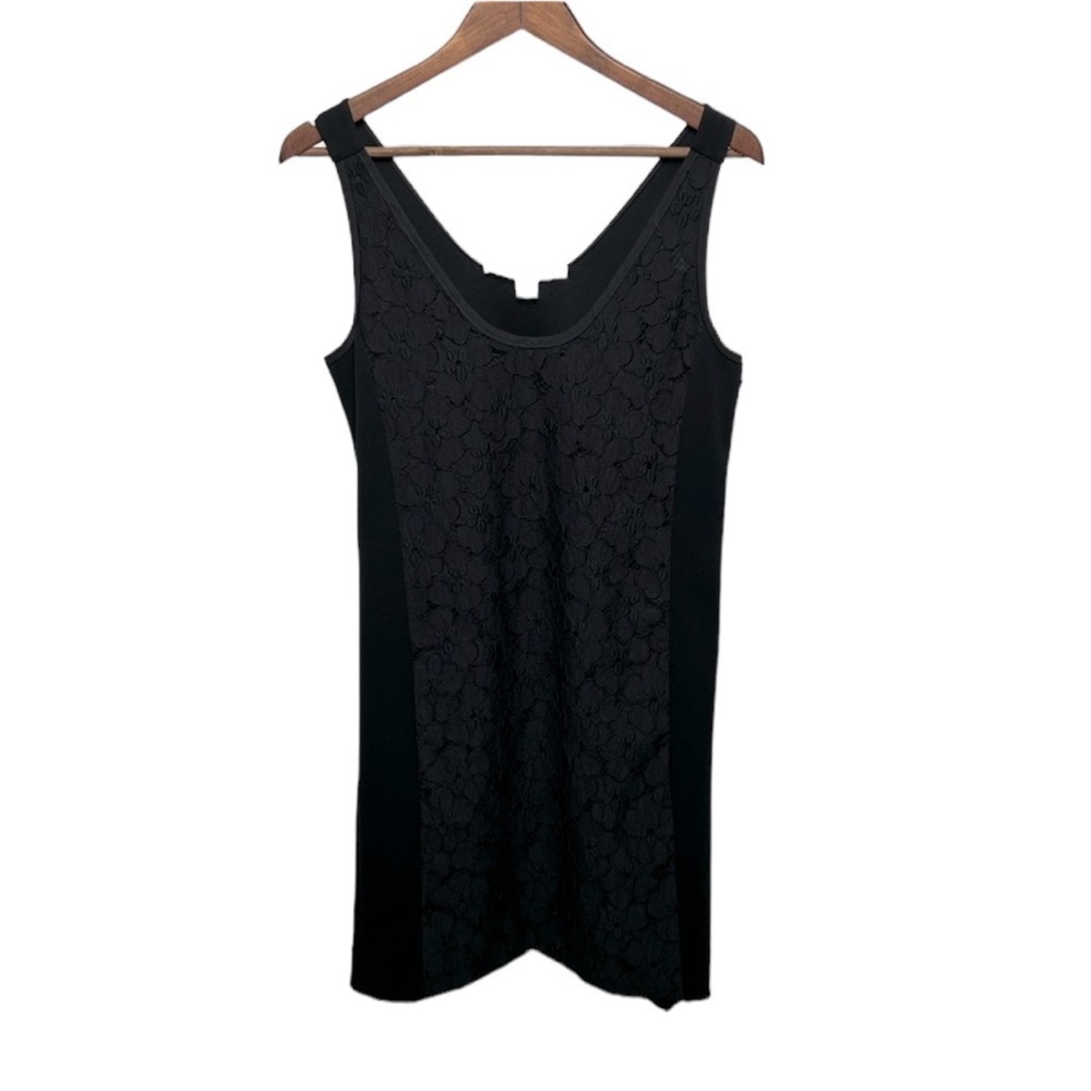 Diane Von Furstenberg Black Desta Eyelet Sleeveless Dress